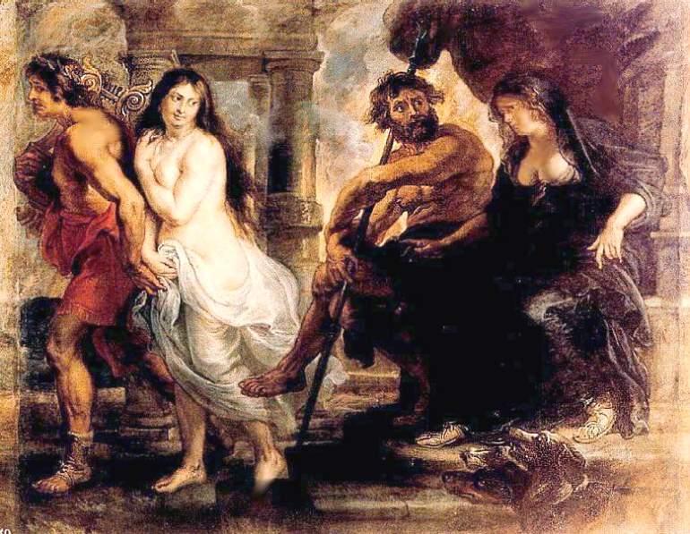 Питер Пауль Рубенс. Орфей и Эвридика. 1636-1638