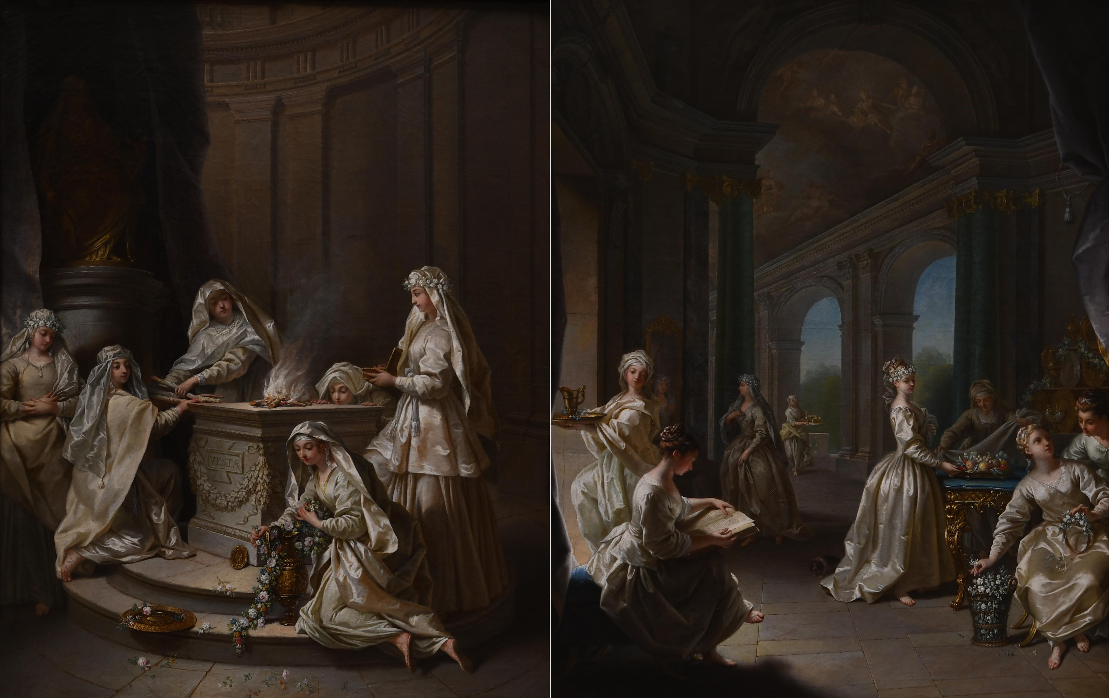 Жан Рау. Древние девственницы (1727) и современные девы (1728) - весталки.