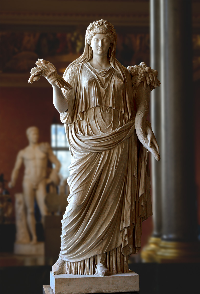 Деметра. Копия мраморной статуи 45г. до н.э. Древний Рим