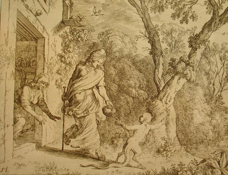 И. В. Бауэр. Деметра превращает мальчика в ящерицу. 1650-е