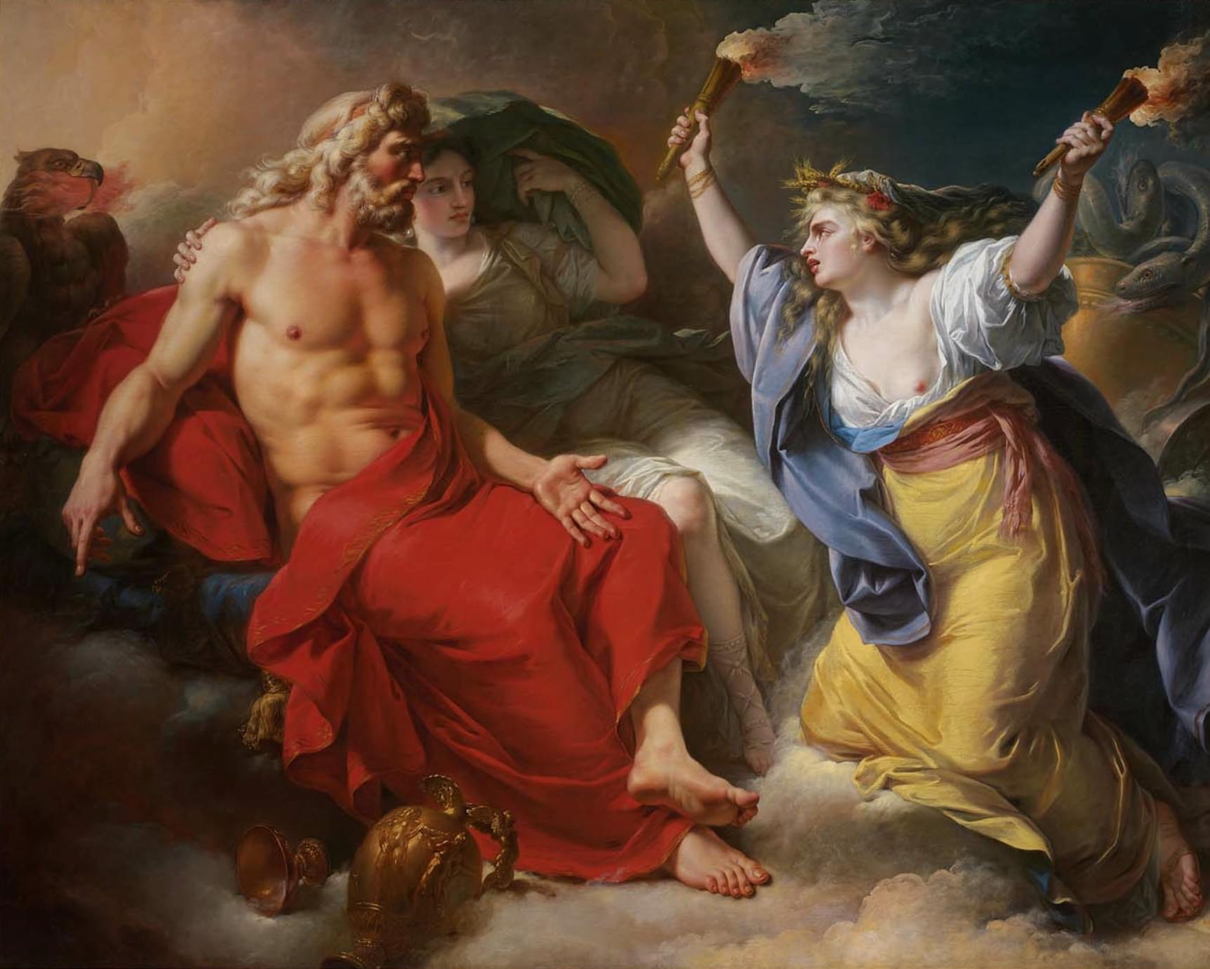 Антуан-Франсуа Калле. Деметра в гневе является к Зевсу. 1777